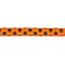 5/8" x 4yd. Black Glitter Dots on Orange Ribbon by Celebrate It® Halloween